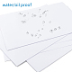 BENECREAT 18 Sheets Clear PET Film Label Sticker Waterproof A4 Blank Self Adhesive Printing Labels for Inkjet Printer Office Supplies AJEW-BC0005-69-6