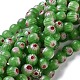 Chapelets de perles rondes de millefiori en verre LK-P002-12-1