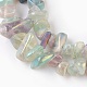Brins de perles de fluorite naturelles électroplaquées G-G767-08B-3