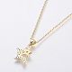 Stainless Steel Pendant Necklaces NJEW-I106-01G-3