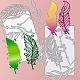 Globleland 3 ensemble 13 pièces pile de plumes Matrice de découpe de découpe pour bricolage scrapbooking métal couches plumes découpes gaufrage pochoirs modèle pour papier fabrication de cartes décoration album artisanat décor DIY-WH0309-1082-3