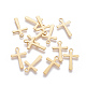 201 Stainless Steel Tiny Cross Charms STAS-L233-081G-1