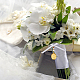 Superfindings 2 pcs en laiton bouquet de mariage breloques médaillon pendentif décorations avec perles d'imitation acrylique et ruban de satin ovale doré rial ange photo pendentifs HJEW-AB00212-6