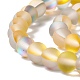 Synthetic Moonstone Beads Strands G-E573-01A-18-3