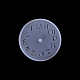 Flache runde mit arabischen Ziffern Uhr Wanddekoration Silikonformen SIMO-PW0001-424E-02-1