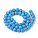 Kunsttürkisfarbenen Perlen Stränge G-S295-11B-10mm-2