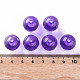 透明なアクリルビーズ  ラウンド  青紫色  16x15mm  穴：2.8mm  約220個/500g MACR-S370-A16mm-748-4