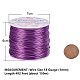 Benecreat Fil d'aluminium de calibre 18 (1 mm) 492 pi (150 m) artisanat de bijoux anodisé faisant des perles de fil d'artisanat en aluminium de couleur florale - violet AW-BC0001-1mm-06-2