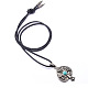 Alloy Pendant Necklaces NJEW-F235-14AS-3