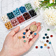 Arricraft 200 pièces 10 couleurs perles de roche de lave naturelle G-AR0005-23-3