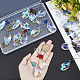 UNICRAFTALE 16pcs Glass Pendant Decorations with Stainless Steel S-Hook Mixed Color Teardrop Shape Crystal Suncatcher Suncatchers for Windows Christmas Day Party Wedding Pendant Ornament HJEW-UN0001-16-2