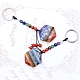Porte-clés pendentif 7 pierre gemme chakra CHAK-PW0001-046-3