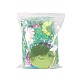 Jupe de table d'herbe artificielle d'hibiscus AJEW-PH0016-17-8