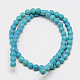 Chapelets de perles en turquoise synthétique G-J389-02A-2