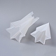 2 Stück DIY sechsseitige Pyramide Aromatherapie Kerze Silikon & Kunststoff Formsätze X-DIY-F048-06-2