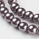 Glass Pearl Beads Strands HY-8D-B07-2