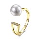 Trendy Women Brass Cuff Rings RJEW-BB27531-1