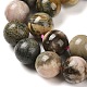 Natur Rhodonit Perlen Stränge G-P524-A01-02-4