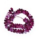 Dyed Natural Agate Beads Strands G-F595-A18-2
