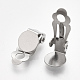 Accessoires de boucles d'oreilles clips à vis en 304 acier inoxydable STAS-T045-33A-P-3