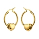 Boucles d'oreilles créoles en perles de coeur pour fille femmes EJEW-JE04706-2