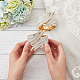 GORGECRAFT 2PCS Alloy Curtain Tiebacks Curtain Holdbacks Golden Silver Metal Feather Style Spring Window Tie Backs Clip Buckle Holders for Home Wall Drapes Window Decoration Restaurant Napkin Holder AJEW-WH0250-71-5
