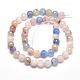 Dyed Natural Agate Faceted Round Beads Strands X-G-E267-09-3