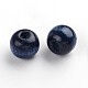 Perles en bois naturel teint X-TB102Y-6-LF-2