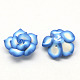 Handmade Polymer Clay 3D Flower Lotus Beads CLAY-Q203-25mm-M-2