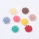 Mixed Resin Flower Cabochons X-CRES-A0052-M-1