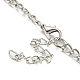 Lätzchen-Halskette aus Legierung im Bohème-Stil NJEW-H021-03AS-4