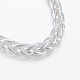 304 Stainless Steel Wheat Chain Bracelets BJEW-I252-09S-2
