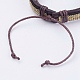 Adjustable Unisex Cowhide Cord Bracelets BJEW-F300-08D-3