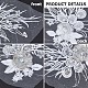 3D-Blumenstickerei aus Polyester zum Aufnähen von Blumenapplikationen PATC-WH0008-24A-7