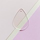 Disque acrylique transparent gros pendentifs ZXFQ-PW0001-039H-1