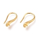 Brass Earring Hooks X-KK-H102-09G-1