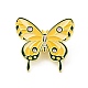 Broche en émail fleur papillon JEWB-J005-07D-G-1