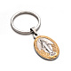 Oval with Virgin Mary 304 Stainless Steel Keychain KEYC-L009-20-1