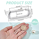2 pz. 925 fermagli per anelli a molla in argento sterling&nbsp;STER-WR0001-08-2