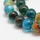 Faceted Natural Agate Beads Strands G-F447-8mm-C10-4
