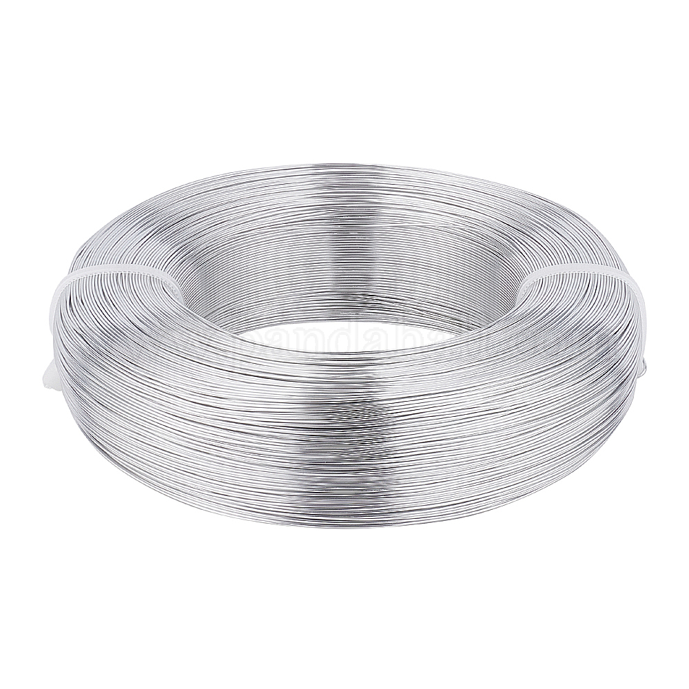 Wholesale BENECREAT 1492 Feet 22 Gauge(0.6mm) Silver Wire Bendable
