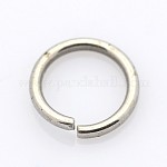 Anillos de salto abiertos de acero inoxidable 304 resistentes al deslustre, redondo, color acero inoxidable, 21 diámetro, 4x0.7mm, diámetro interior: 2.6 mm
