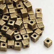 Тибетские серебрянные бусины прокладки K0NP1072
