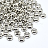 Metal Spacer Beads, Silver Rounded Disc Beads, Donut Shaped Beads, 4.8 –  Paper Dog Supply Co