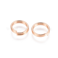 304 Stainless Steel Split Rings, Double Loops Jump Rings, Real 18K Gold  Plated, 5x1mm, Inner Diameter: 4mm, Single Wire: 0.5mm