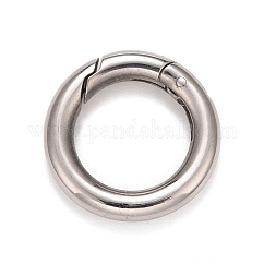 Anlaufgeschützte Federtorringe aus Edelstahl 304, für Schlüsselanhänger, Edelstahl Farbe, 7 Gauge, 20x3.5 mm