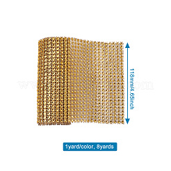 Kunststoff 24 Reihe Strass Mesh Wrap Roll&nbsp;AJEW-TA0001-09