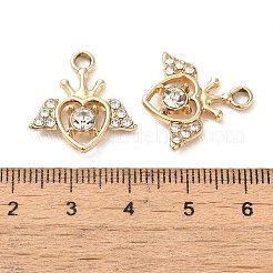 Legierung rhinestone-anhänger&nbsp;PALLOY-P303-03C-G