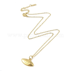 Colliers pendentifs en acier inoxydable 304 avec placage ionique (IP) pour femmes&nbsp;NJEW-B080-13G