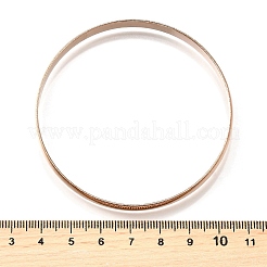Bracelets unis en acier inoxydable 304 pour femmes&nbsp;BJEW-V004-02B-RG